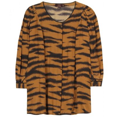 Mulberry_blouse with tiger print