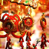 Traditions meeting of the new year in oriental calendar